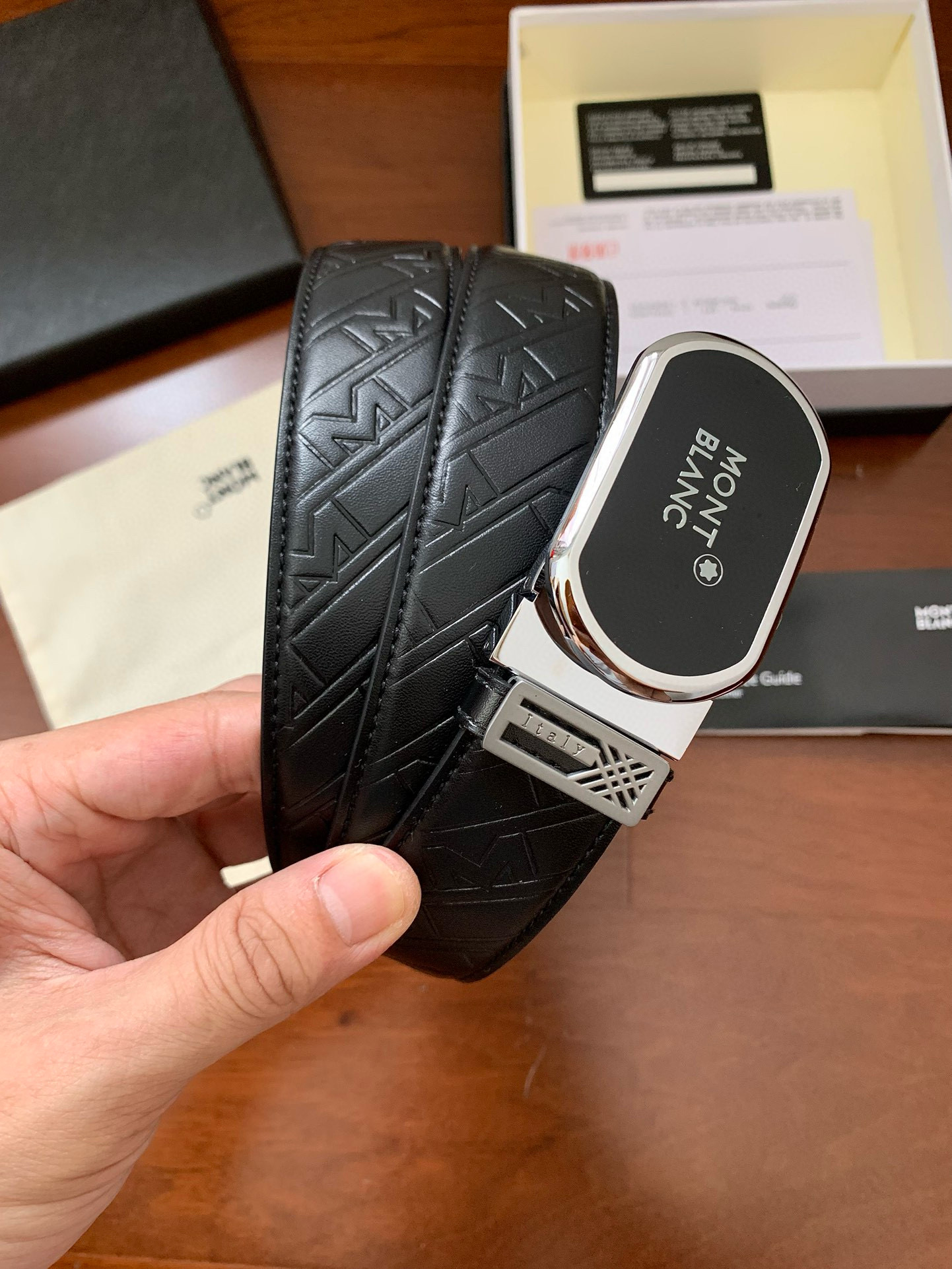 몽블랑 남자 벨트