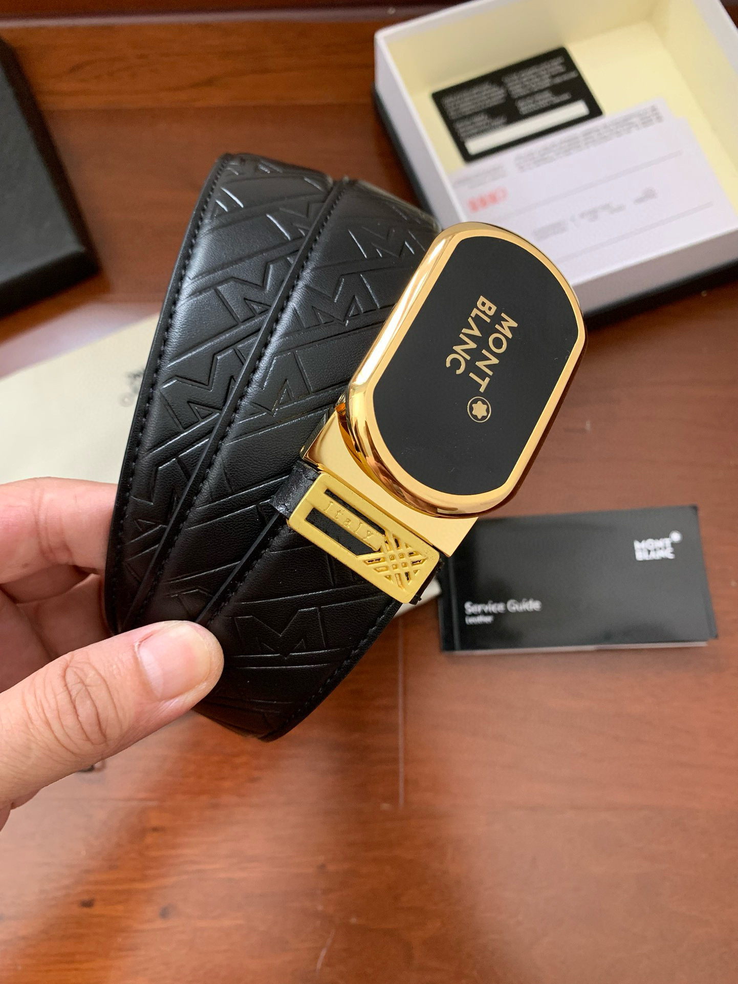 몽블랑 남자 벨트